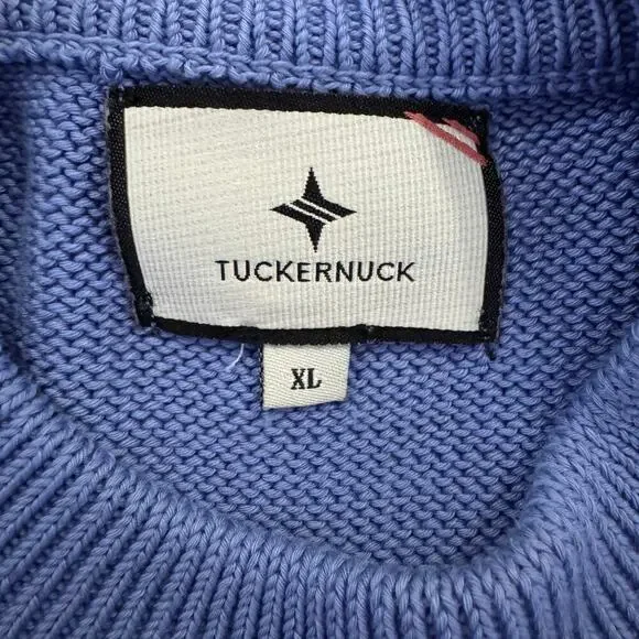 Tuckernuck Starboard Blue Bar Harbor Nautical Striped Long Sleeve Sweater XL - Picture 6 of 9